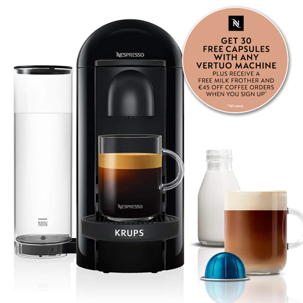 Krups nespresso Tank Water Coffee Machine Vertuo Pop XN9201 XN9204 XN9211