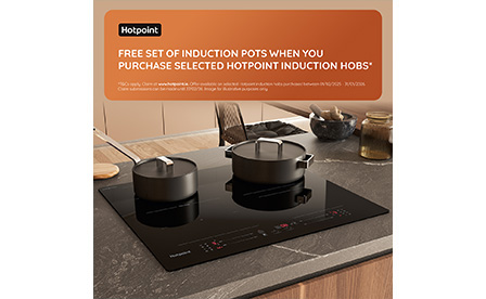 Hotpoint – Complimentary set of Induction Pots