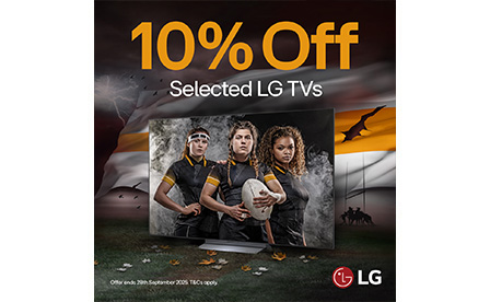 10% Off selected LG TVs